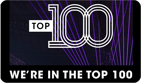 WE'RE IN THE TOP 100